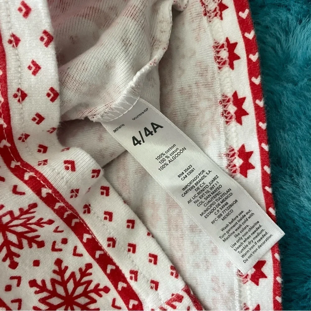 Carter’s Toddler Long Sleeve Pajama Set Size 4